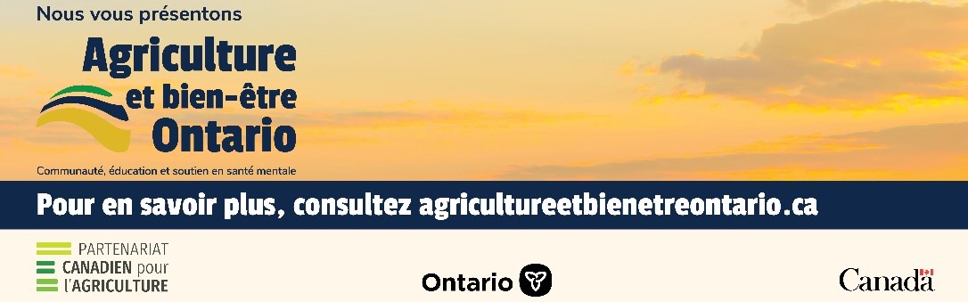 Lancement d’Agriculture et bien-être Ontario comprenant trois programmes gratuits de santé mentale dans le secteur agricole